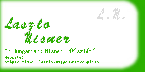 laszlo misner business card